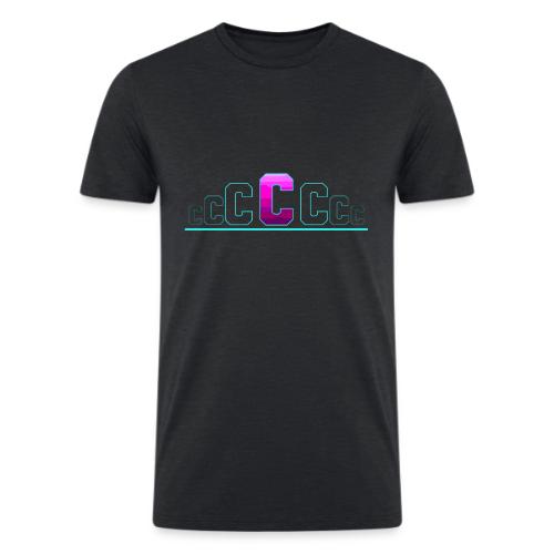 Letter C – Capital Varsity Alphabet Monogram - Men’s Tri-Blend Organic T-Shirt
