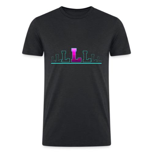 Letter L – Capital Varsity Alphabet Monogram - Men’s Tri-Blend Organic T-Shirt