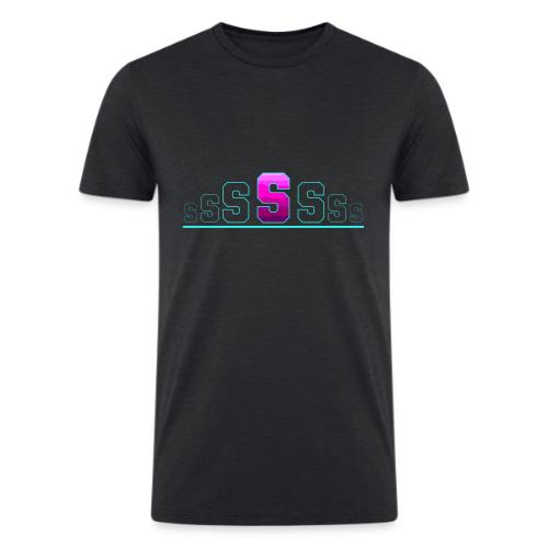 Letter S – Capital Varsity Alphabet Monogram - Men’s Tri-Blend Organic T-Shirt