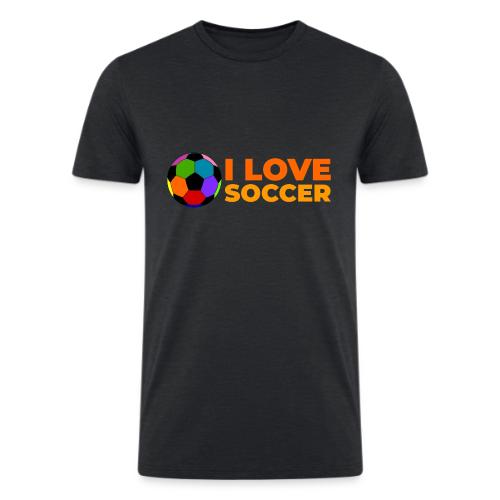 I Love Soccer - Men’s Tri-Blend Organic T-Shirt