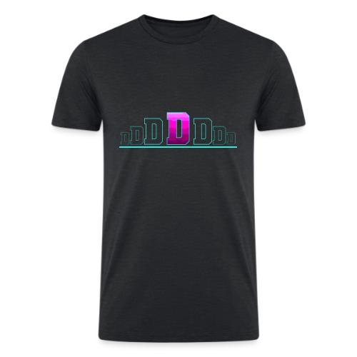 Letter D – Capital Varsity Alphabet Monogram - Men’s Tri-Blend Organic T-Shirt