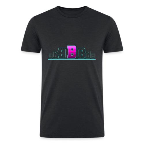Letter B – Capital Varsity Alphabet Monogram - Men’s Tri-Blend Organic T-Shirt