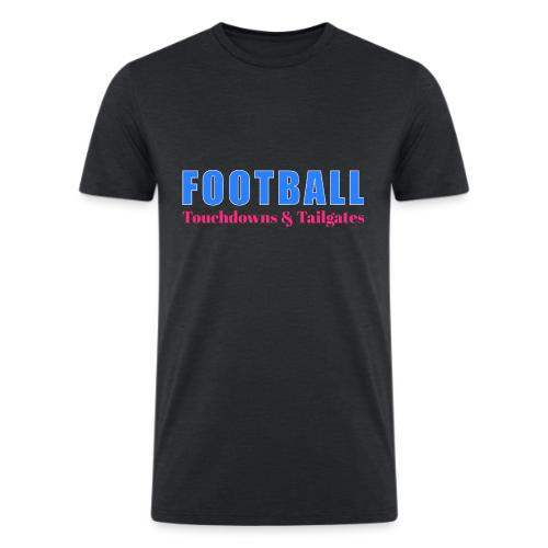 Football Touchdowns & Tailgates Design - Men’s Tri-Blend Organic T-Shirt