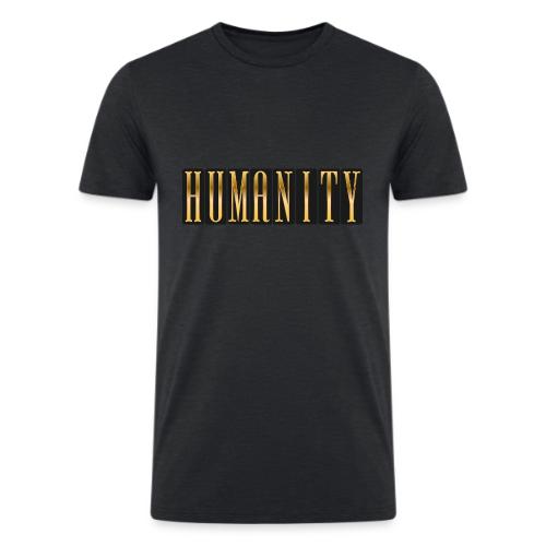 Golden Humanity Statement - Men’s Tri-Blend Organic T-Shirt