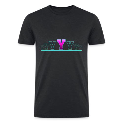 Letter Y – Capital Varsity Alphabet Monogram - Men’s Tri-Blend Organic T-Shirt