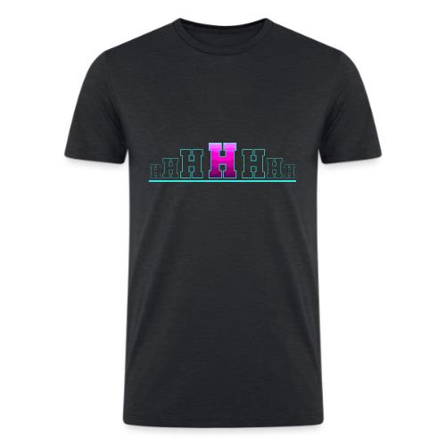 Letter H – Capital Varsity Alphabet Monogram - Men’s Tri-Blend Organic T-Shirt