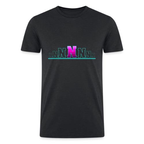 Letter N – Capital Varsity Alphabet Monogram - Men’s Tri-Blend Organic T-Shirt