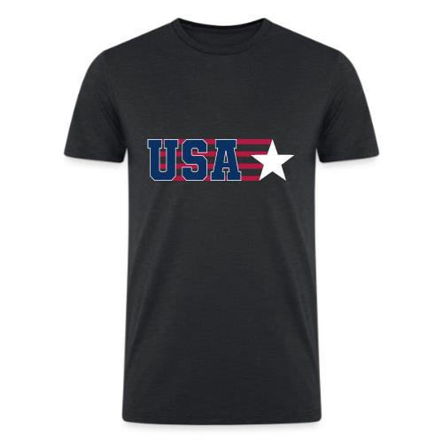 Star Stripe USA - Men’s Tri-Blend Organic T-Shirt