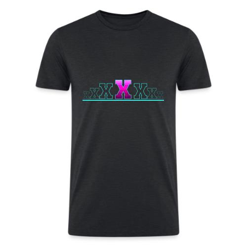 Letter X – Capital Varsity Alphabet Monogram - Men’s Tri-Blend Organic T-Shirt