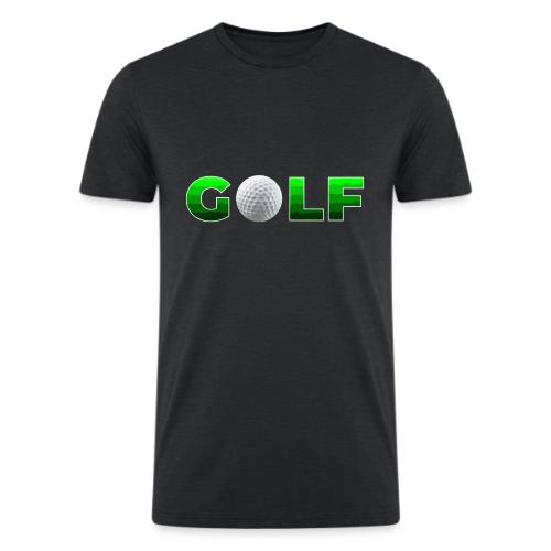 Golf Precision Wordmark - Men’s Tri-Blend Organic T-Shirt