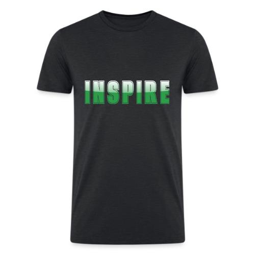 Inspire Word Art Design - Men’s Tri-Blend Organic T-Shirt