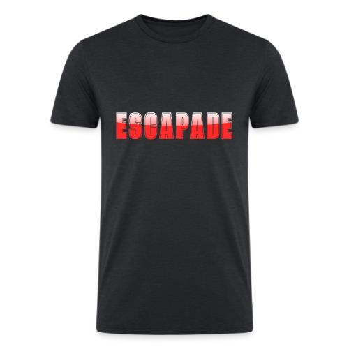 ESCAPADE Bold Typography Graphic Design - Men’s Tri-Blend Organic T-Shirt