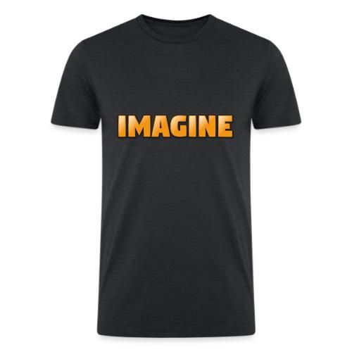 Imagine Word Art – Creative Gradient Design - Men’s Tri-Blend Organic T-Shirt