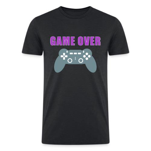 Game Over Gamer Controller Design - Men’s Tri-Blend Organic T-Shirt
