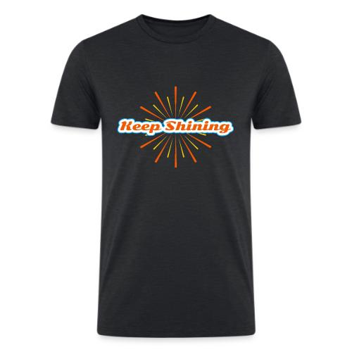 Keep Shining: Radiant Energy Design - Men’s Tri-Blend Organic T-Shirt