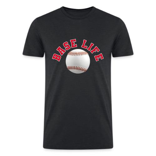 Baseball: Base Life Vibes - Men’s Tri-Blend Organic T-Shirt