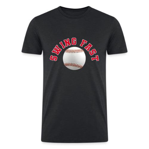 Baseball: Swing Fast Energy - Men’s Tri-Blend Organic T-Shirt