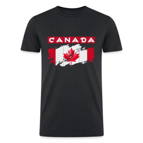 Canada, Inspired by the Canadian flag - Men’s Tri-Blend Organic T-Shirt