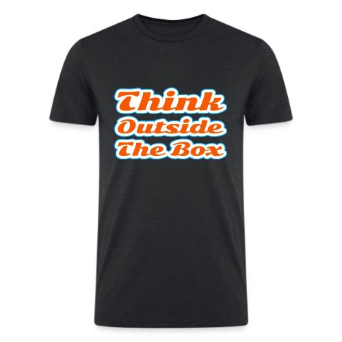 Think Outside the Box — Creative Mindset Script - Men’s Tri-Blend Organic T-Shirt