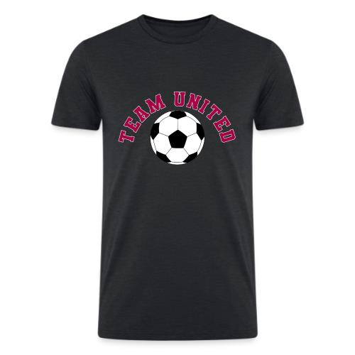 Team United Soccer Ball Sports Design - Men’s Tri-Blend Organic T-Shirt