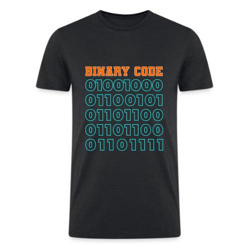 Say Hello in Binary code - Men’s Tri-Blend Organic T-Shirt