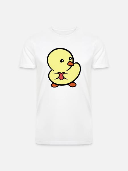 Duckie Stole Your Heart - Men’s Tri-Blend Organic T-Shirt - 