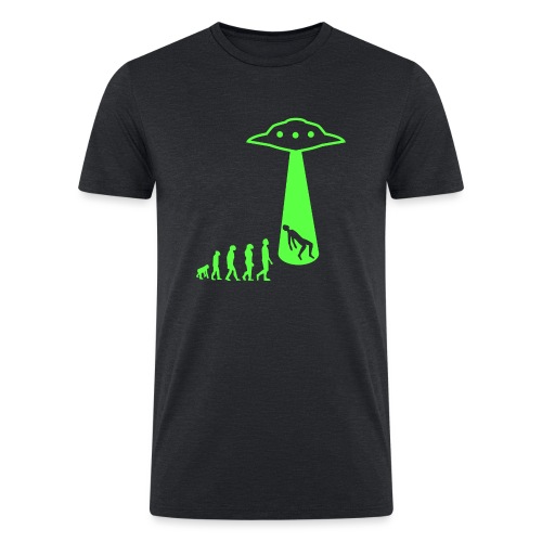 ufo evolution steps - Men’s Tri-Blend Organic T-Shirt