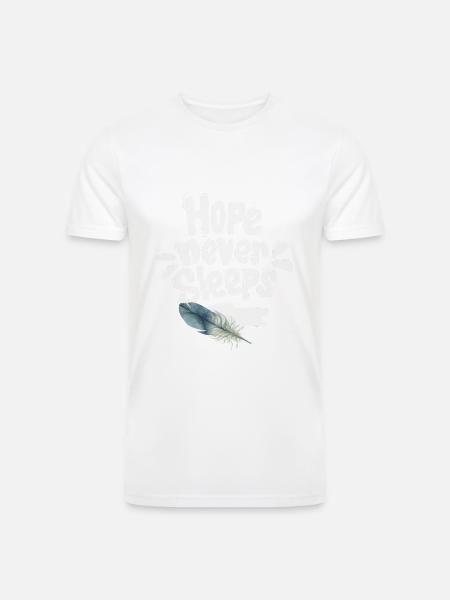 hope never sleeps 1 - Men’s Tri-Blend Organic T-Shirt -