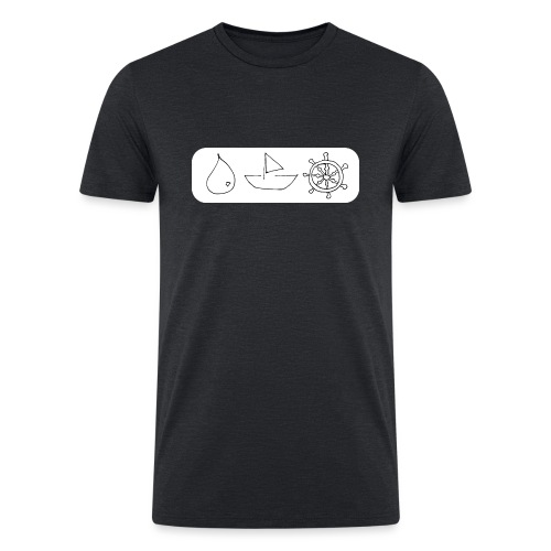 Drop. Ship. Dharma. - Men’s Tri-Blend Organic T-Shirt