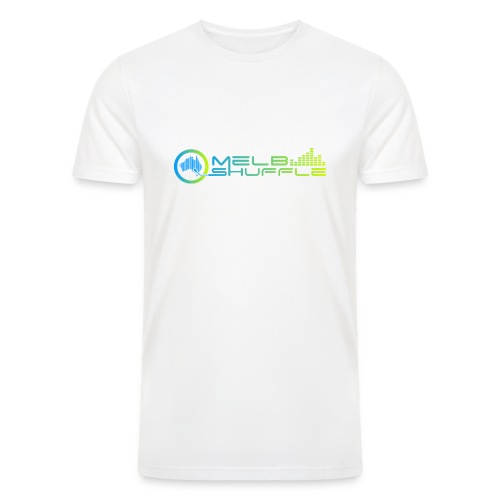 Melbshuffle Gradient Logo - Men’s Tri-Blend Organic T-Shirt