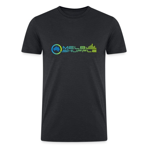 Melbshuffle Gradient Logo - Men’s Tri-Blend Organic T-Shirt