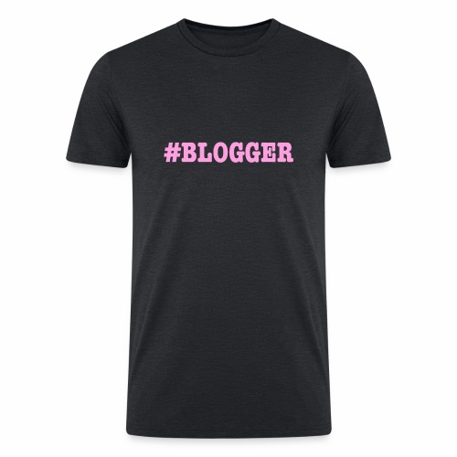 Blogger Pink Letters - Men’s Tri-Blend Organic T-Shirt