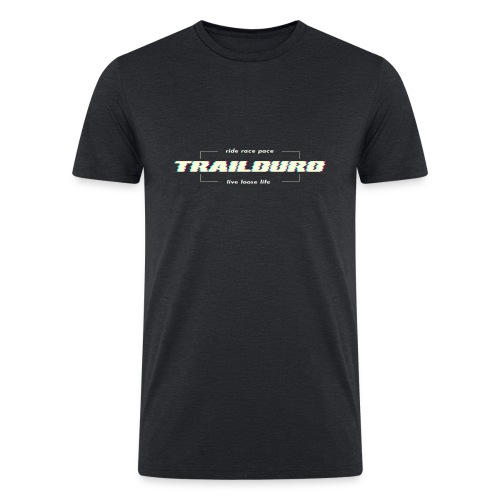 trailduro clitched - Men’s Tri-Blend Organic T-Shirt