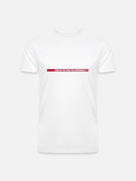 run better than government - Men’s Tri-Blend Organic T-Shirt -