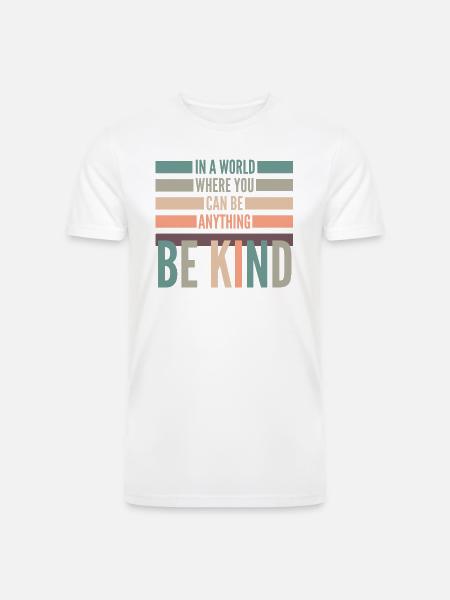 be anything be kind hipster - Men’s Tri-Blend Organic T-Shirt -