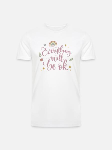 everything will be ok - Men’s Tri-Blend Organic T-Shirt -