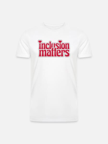 inclusion matters logo quote - Men’s Tri-Blend Organic T-Shirt -