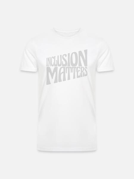 inclusion matters logo quote - Men’s Tri-Blend Organic T-Shirt -