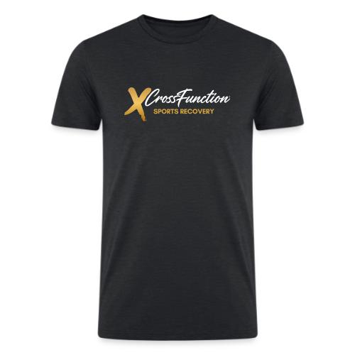 XF Sports Recovery Logo- White (Front Only) - Men’s Tri-Blend Organic T-Shirt