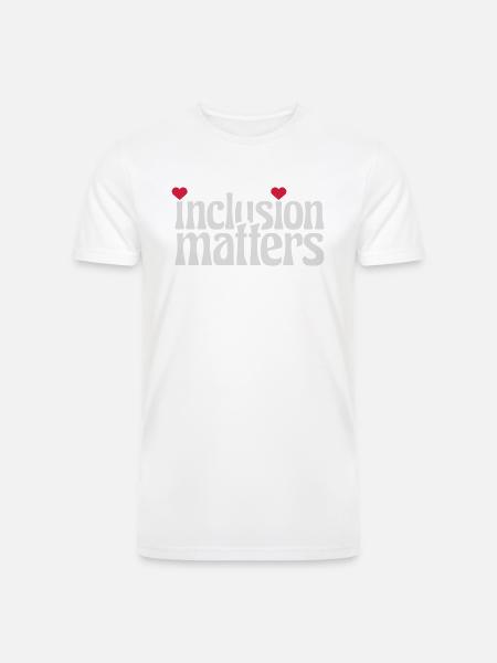 inclusion matters logo quote - Men’s Tri-Blend Organic T-Shirt -