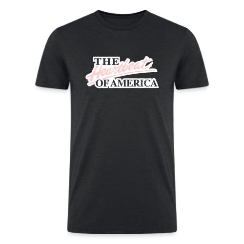 The Heartbeat of America - Men’s Tri-Blend Organic T-Shirt