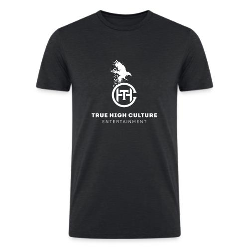 THC logo White - Men’s Tri-Blend Organic T-Shirt