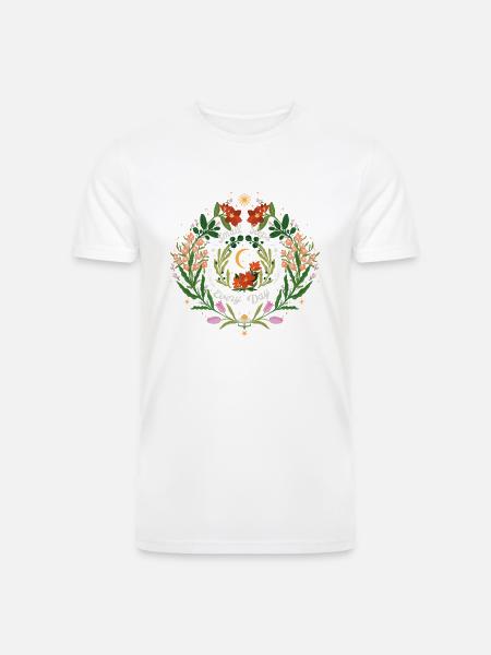 Magical garden in moonlight - Men’s Tri-Blend Organic T-Shirt -