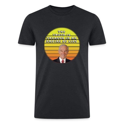 Ron Paul The truth is treason smaller - Men’s Tri-Blend Organic T-Shirt
