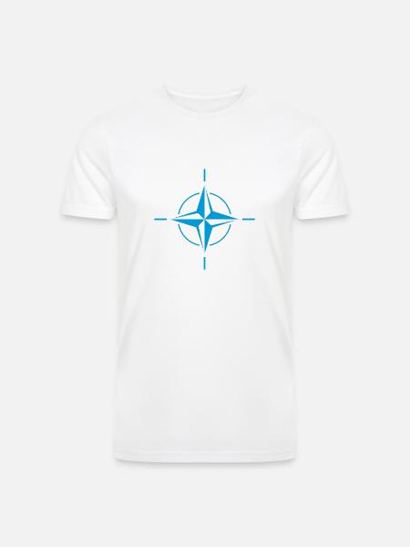 NATO OTAN Flag - Men’s Tri-Blend Organic T-Shirt - 