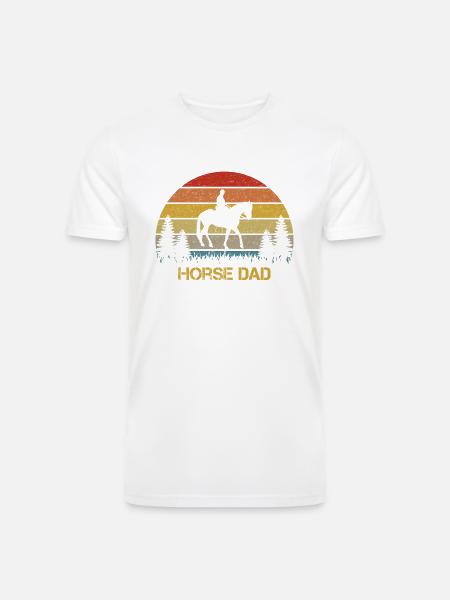 Horse Dad - Men’s Tri-Blend Organic T-Shirt -