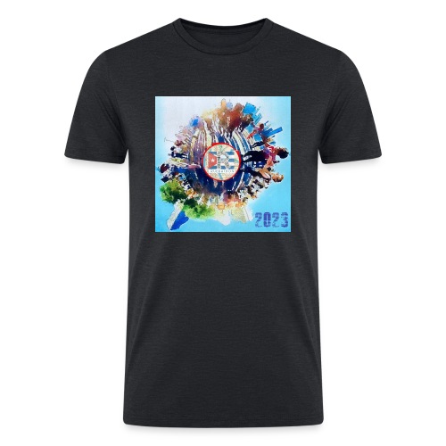 2023 Ruedathon tee shirt design - Men’s Tri-Blend Organic T-Shirt