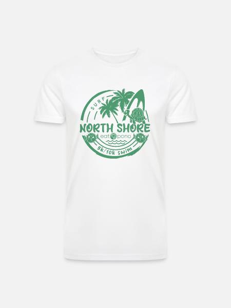 surf North shore - Men’s Tri-Blend Organic T-Shirt -
