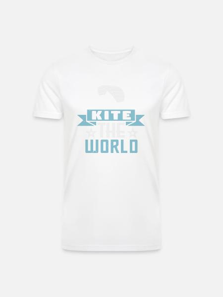 Kite The World - Men’s Tri-Blend Organic T-Shirt -