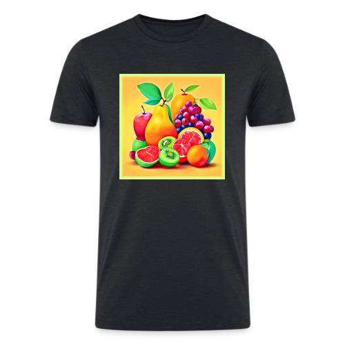 Colorful Fruit Medley - Men’s Tri-Blend Organic T-Shirt